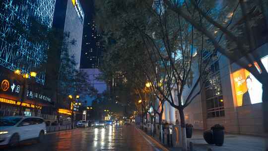 4K重庆城市街景夜景实拍视频素材模板下载