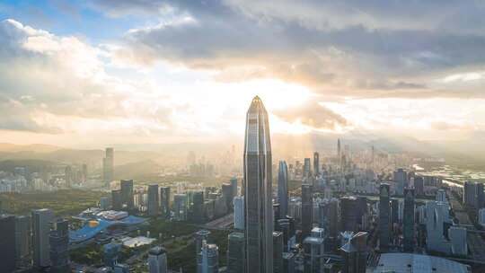 4K深圳日出航拍延时摄影