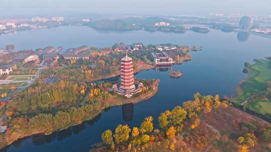 北京怀柔雁栖湖自然风景区雁栖塔