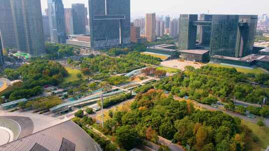 杭州钱江新城市民中心城市风景延时摄影合集视频素材模板下载