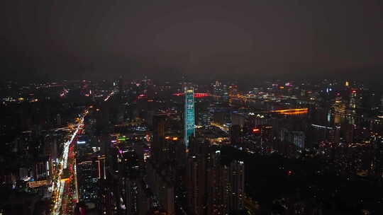 4K航拍广州珠江新城云海视频素材模板下载