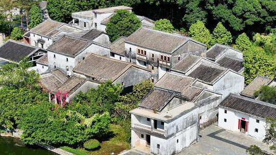 古村落古建筑航拍全景