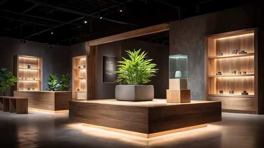 现代简约风禅意展厅设计