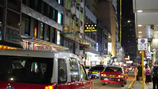 香港城市街头街道街区