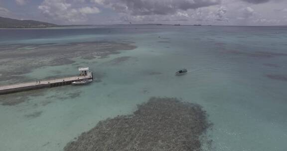 4K美国塞班海岛悬崖大海风光航拍