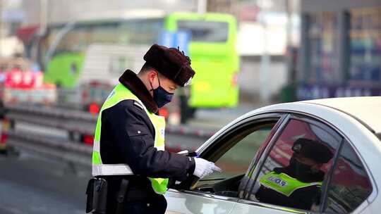 交通警察视频素材 交通警察检查执法视频素材模板下载