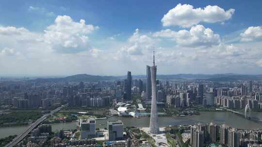 广州城市风光：广州塔、广州中轴线
