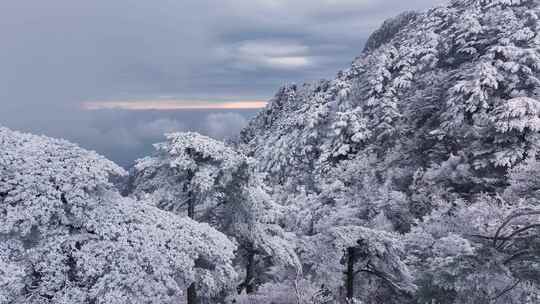 安徽黄山雪景