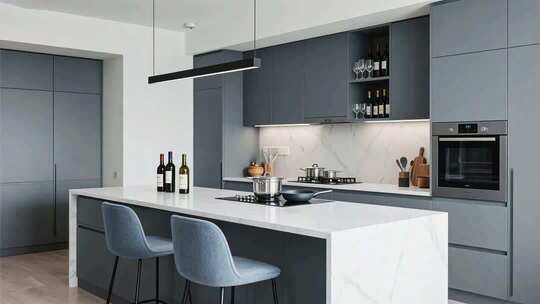 现代极简主义公寓室内设计