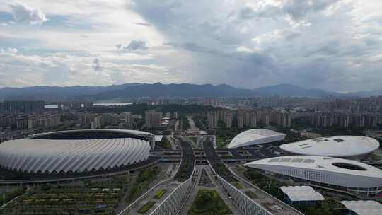 福建福州城市风光航拍