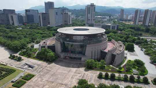 福建龙岩城市建设航拍