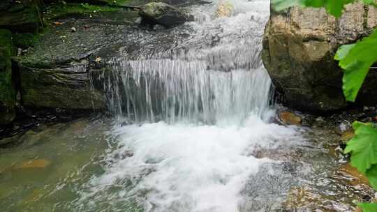 （合集）湖北恩施鹿苑坪河水河谷溪流瀑布