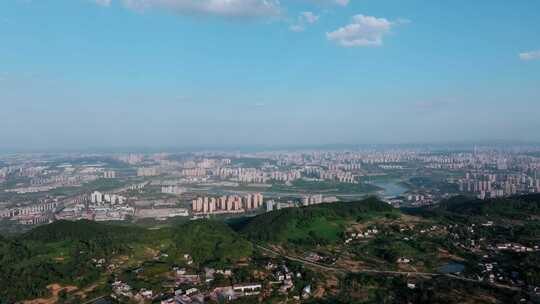 鸟瞰大重庆城市全景