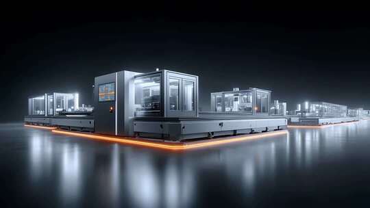 现代化工业自动化生产线设备展示