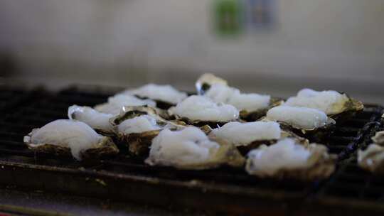 美食 夜市 生蚝 食物 烧烤