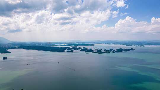 8K庐山西海景区自然风光湖泊航拍延时