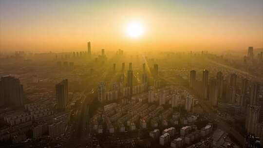 江苏无锡城市延时航拍