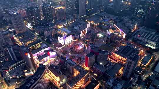 西安城市建筑夜景