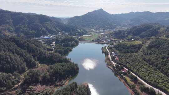 祖国大好河山青山绿水风景航拍图