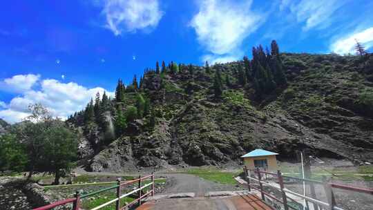 新疆博乐天山大峡谷自然风景