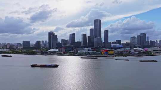 上海徐汇滨江西岸艺术中心CBD航拍
