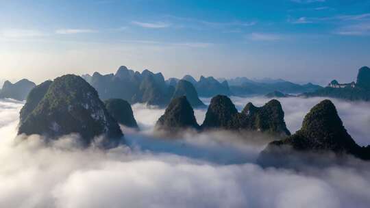 桂林山水片头云海仙境旅游宣传片大好河山