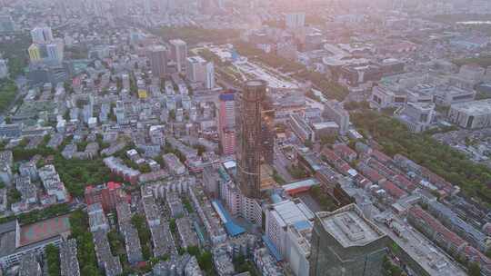 济南泺源大街航拍