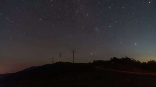 湖北二妹山星空延时