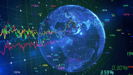 股票和金融市场科技图表