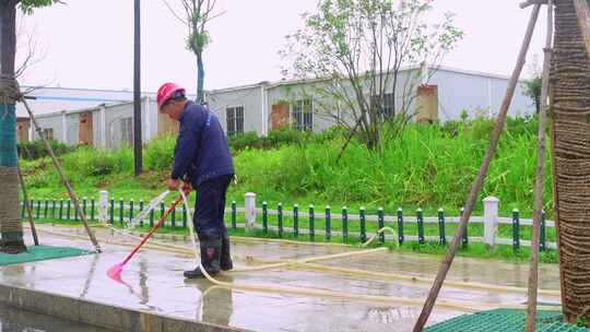 (合辑)喷枪水枪清洗人行道路面