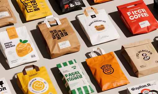 多款式食品包装袋展示