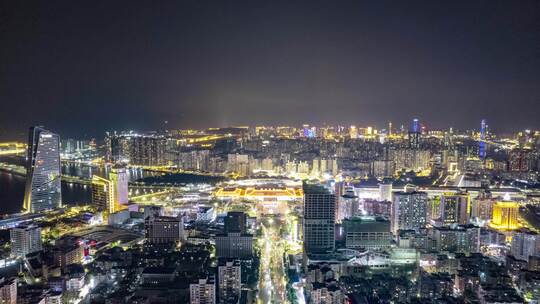 广东珠海城市大景航拍延时8K