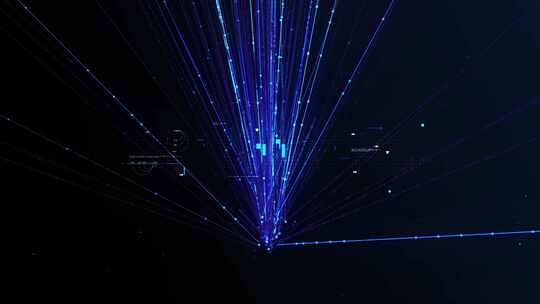 科幻科技蓝色互联网粒子大数据人工智能背景