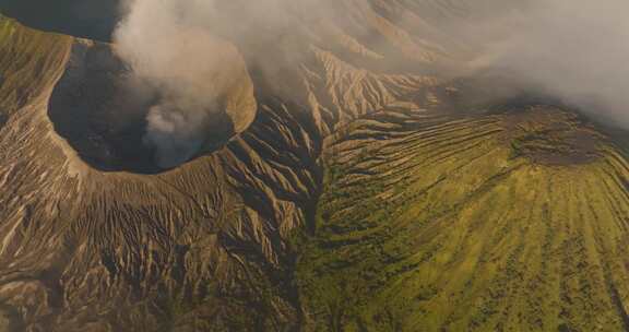 航拍印尼Bromo火山