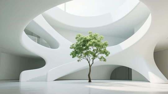 现代极简风格建筑与室内设计展示