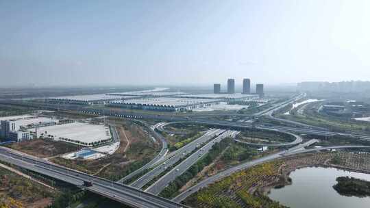 航拍天津国家会展中心