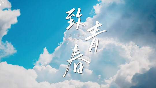 【4K】致青春片头