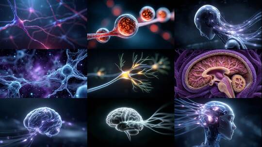 智慧大脑神经元精密结构探索高清在线视频素材下载