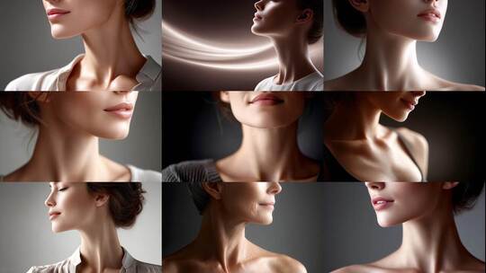 精致美颈抗皱秘籍打造无痕天鹅颈高清在线视频素材下载