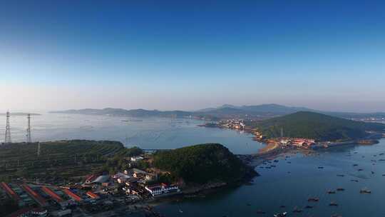 航拍海岛全景