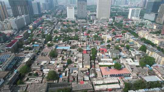 航拍河北邯郸串城街历史文化街区