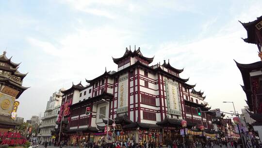 上海豫园城隍庙灯会空镜实拍