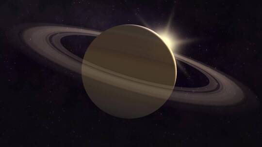 土星木星环宇宙太空星球穿梭漫游星云