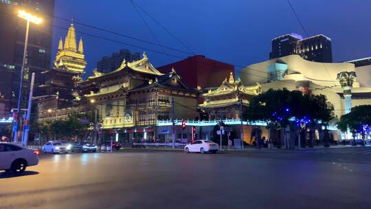 静安寺夜景风光