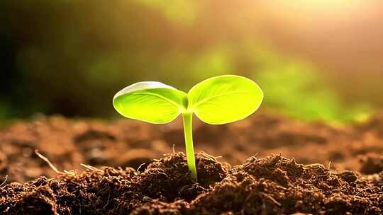 种子发芽生命力破土而出