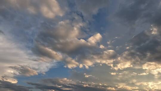 新疆夕阳天空云层高清素材