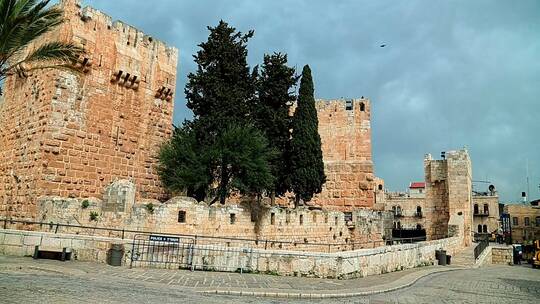 耶路撒冷老城建筑视频素材模板下载
