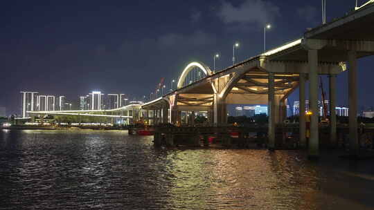 温州瓯江大桥夜景