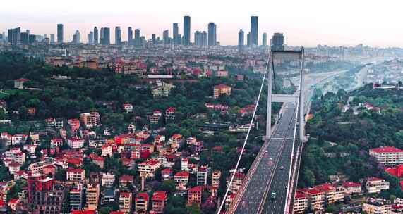 桥，博斯普鲁斯桥，城市，伊斯坦布尔