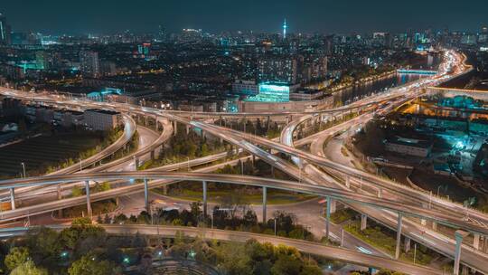 南京_赛虹桥立交_夜景延时